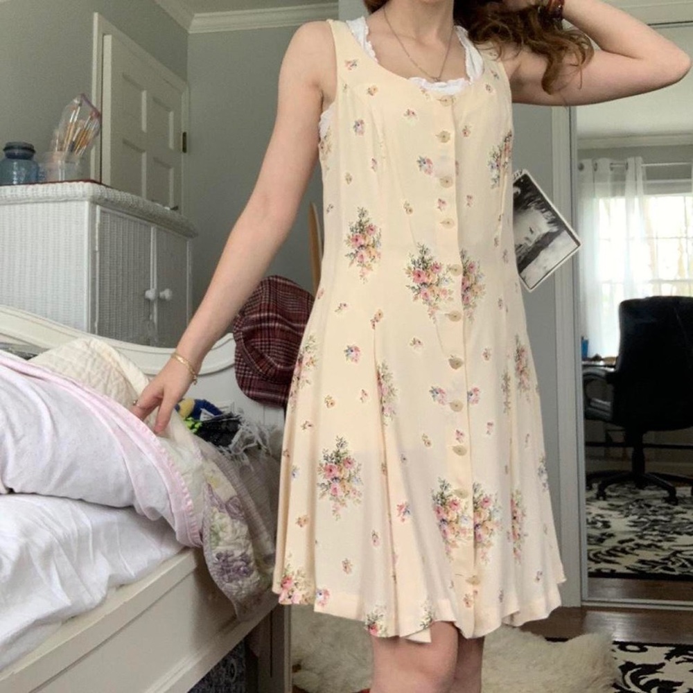 New With Tags: Vintage Betsey Johnson midi floral dress